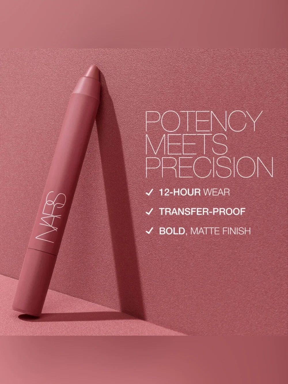 NEW! NARS POWERMATTE HIGH-INTENSITY LIP PENCIL IN CRUELLA